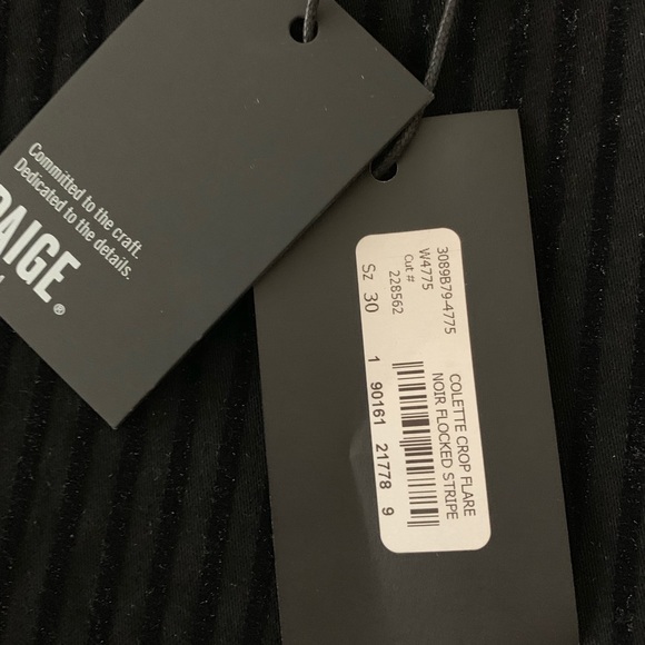 Paige Black Velvet Pants - Picture 2 of 5